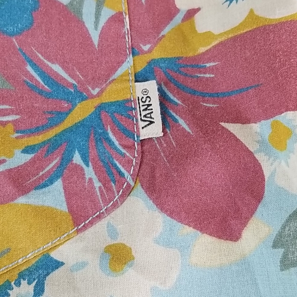 Van's Mens Large Floral Hawaiian Button Down shirt - Picture 3 of 9